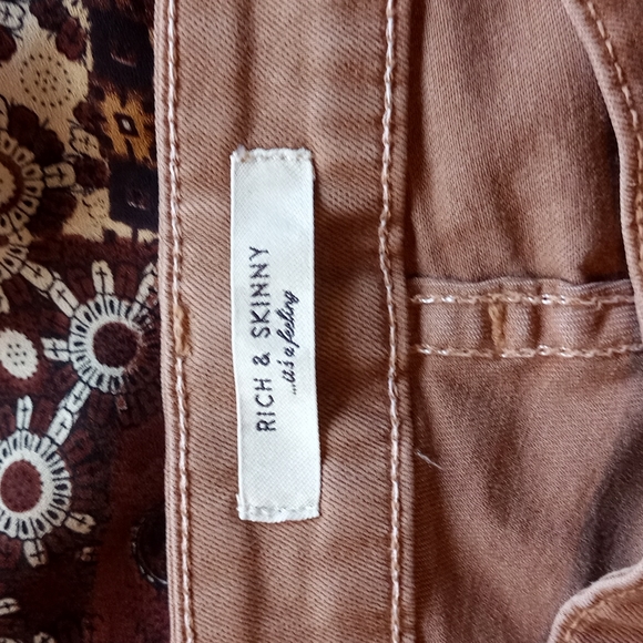 Rich & Skinny Jeggings, size 30, tawny brown - Picture 2 of 6